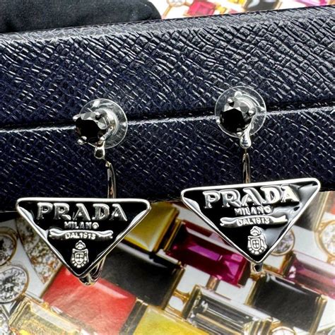 prada серьги|prada silver jewelry.